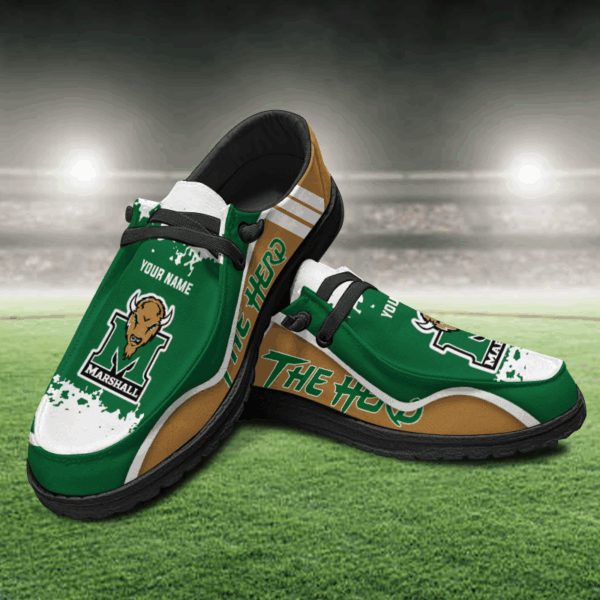 Tubopro Marshall Thundering Herd Hey Dude Shoes For Men And Women - Image 2