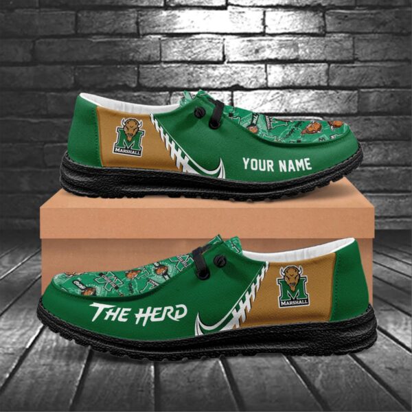 Tubopro Marshall Thundering Herd Hey Dude Shoes For Men And Women - Image 6