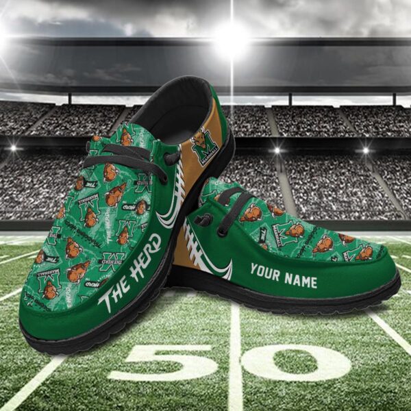Tubopro Marshall Thundering Herd Hey Dude Shoes For Men And Women - Image 2