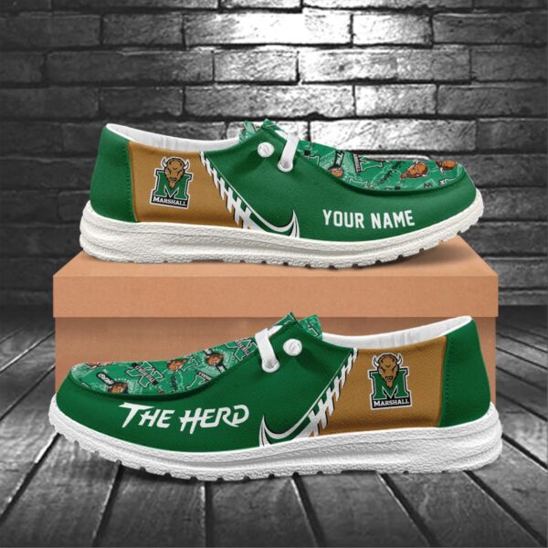 Tubopro Marshall Thundering Herd Hey Dude Shoes For Men And Women - Image 5