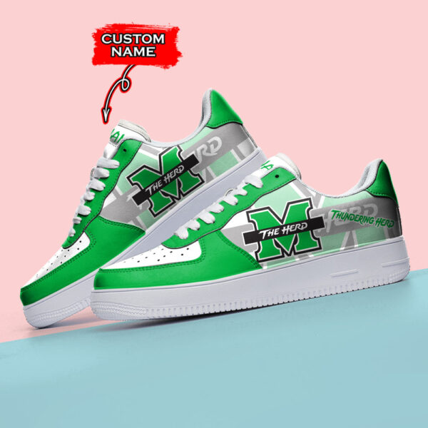Tubopro Marshall Thundering Herd NCAA Air Low-Top Sneakers Shoes For Men And Women - Image 3
