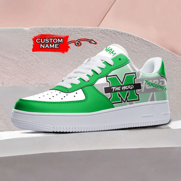 Tubopro Marshall Thundering Herd NCAA Air Low-Top Sneakers Shoes For Men And Women - Image 2