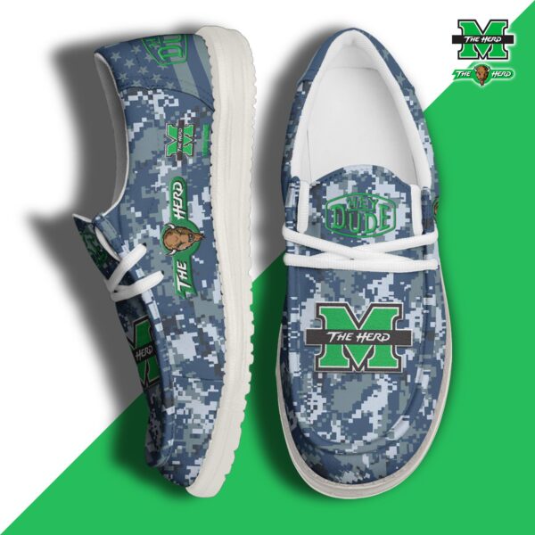 Tubopro Marshall Thundering Herd Personalized Hey Dude Shoes For Men And Women