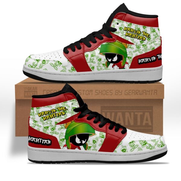 Tubopro Marvin the Martian AJ1 High Sneakers Shoes For Men And Women