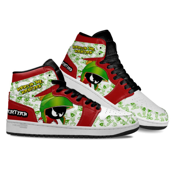 Tubopro Marvin the Martian AJ1 High Sneakers Shoes For Men And Women - Image 3