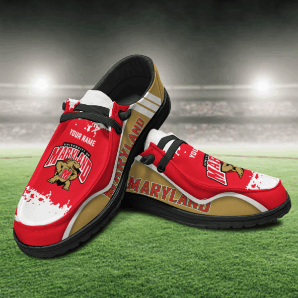 Tubopro Maryland Terrapins Hey Dude Shoes For Men And Women - Image 2