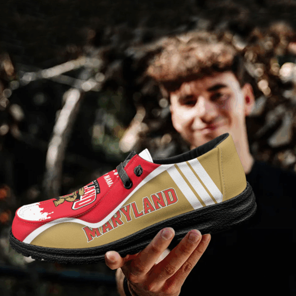 Tubopro Maryland Terrapins Hey Dude Shoes For Men And Women - Image 4