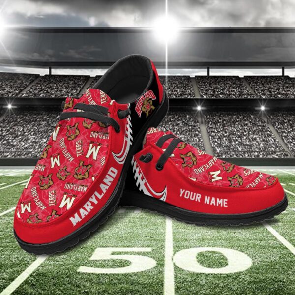 Tubopro Maryland Terrapins Hey Dude Shoes For Men And Women - Image 2