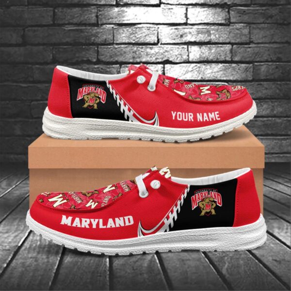 Tubopro Maryland Terrapins Hey Dude Shoes For Men And Women - Image 5