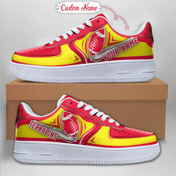 Tubopro Maryland Terrapins NCAA Air Low-Top Sneakers Shoes For Men And Women - Image 2