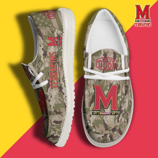 Tubopro Maryland Terrapins Personalized Hey Dude Shoes For Men And Women