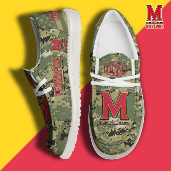 Tubopro Maryland Terrapins Personalized Hey Dude Shoes For Men And Women
