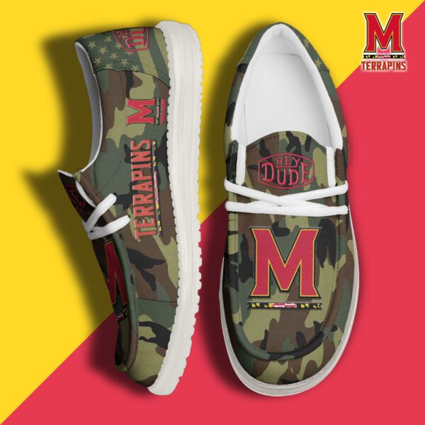 Tubopro Maryland Terrapins Personalized Hey Dude Shoes For Men And Women
