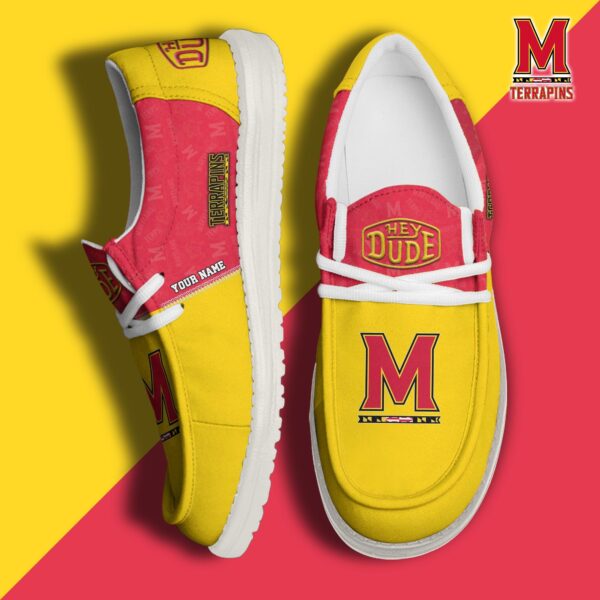 Tubopro Maryland Terrapins Personalized Hey Dude Shoes For Men And Women