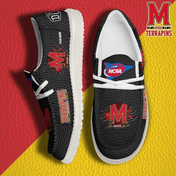 Tubopro Maryland Terrapins Personalized Hey Dude Shoes For Men And Women