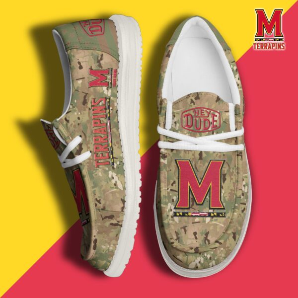 Tubopro Maryland Terrapins Personalized Hey Dude Shoes For Men And Women