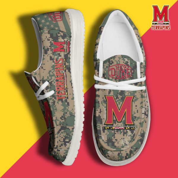 Tubopro Maryland Terrapins Personalized Hey Dude Shoes For Men And Women
