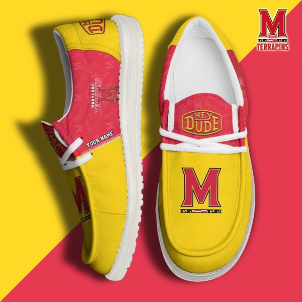 Tubopro Maryland Terrapins Personalized Hey Dude Shoes For Men And Women