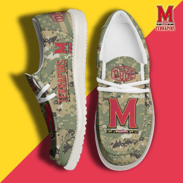 Tubopro Maryland Terrapins Personalized Hey Dude Shoes For Men And Women