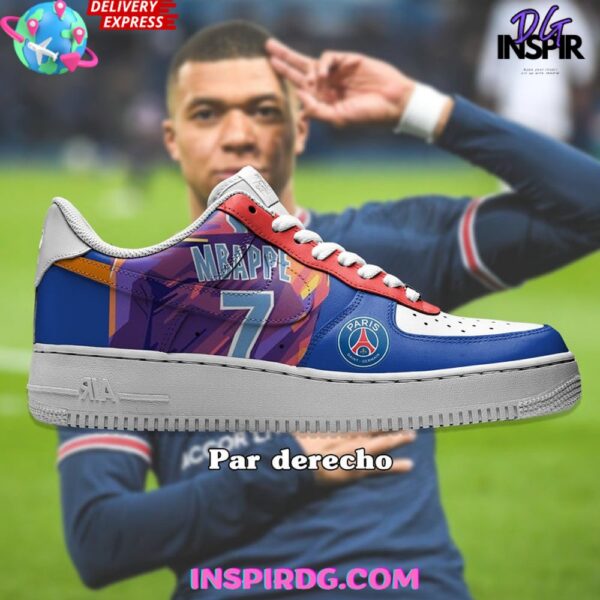 Tubopro Mbappé PSG Air Low-Top Sneakers Shoes For Men And Women - Image 3