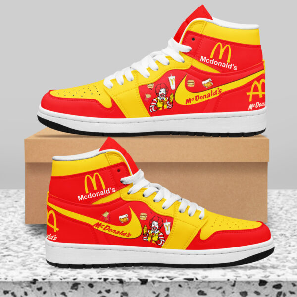 Tubopro Mc Donald AJ1 High Sneakers Shoes For Men And Women - Image 2