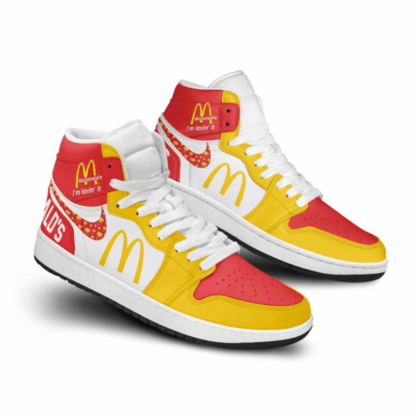 Tubopro McDonalds AJ1 High Sneakers Shoes For Men And Women - Image 2