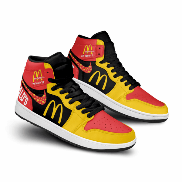 Tubopro McDonalds AJ1 High Sneakers Shoes For Men And Women - Image 2