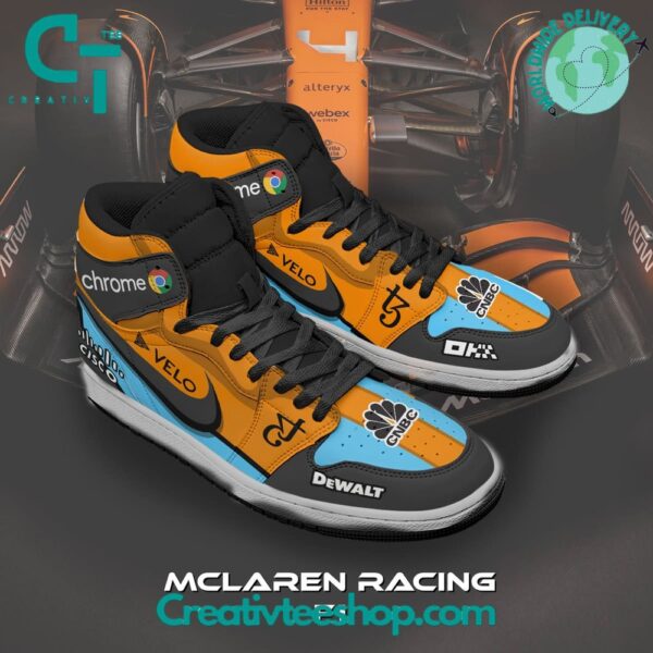 Tubopro McLaren AJ1 High Sneakers Shoes For Men And Women - Image 2