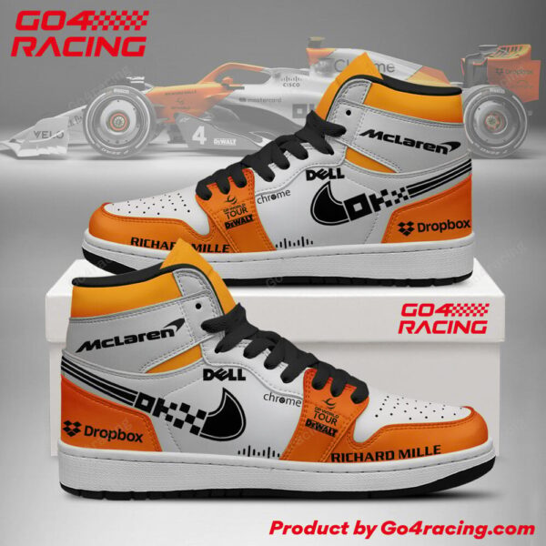 Tubopro Mclaren Racing Formula AJ1 High Sneakers Shoes For Men And Women