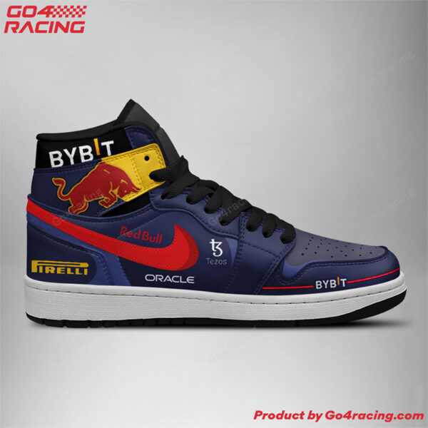Tubopro Mecedes Petronas Formula AJ1 High Sneakers Shoes For Men And Women - Image 3