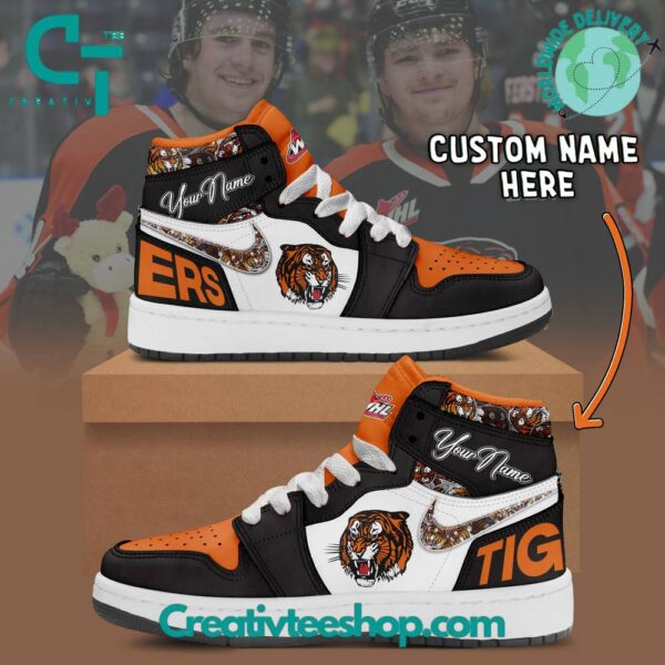 Tubopro Medicine Hat Tigers AJ1 High Sneakers Shoes For Men And Women