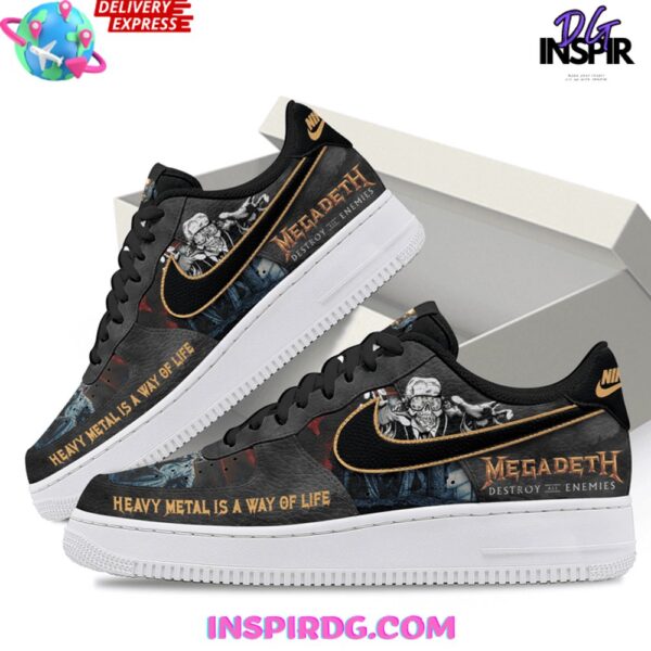 Tubopro Megadeth Air Low-Top Sneakers Shoes For Men And Women - Image 5
