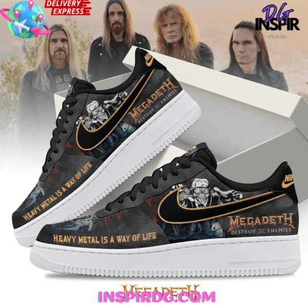 Tubopro Megadeth Air Low-Top Sneakers Shoes For Men And Women - Image 2