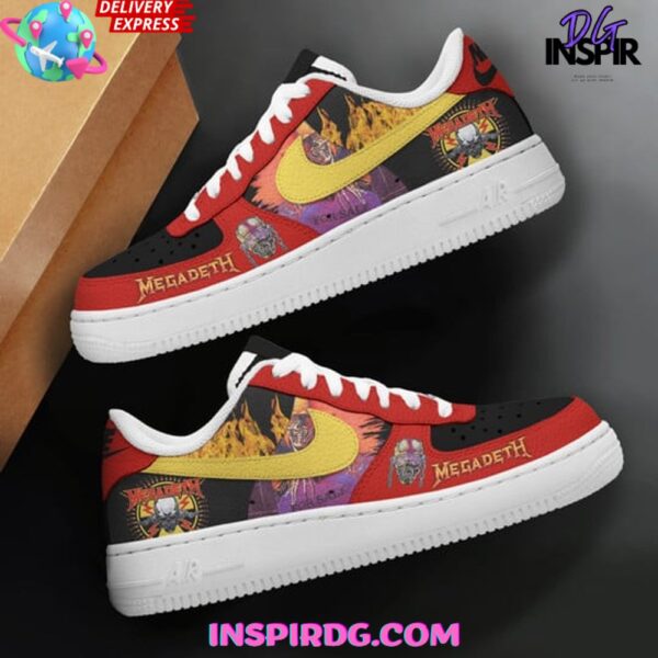 Tubopro Megadeth Air Low-Top Sneakers Shoes For Men And Women - Image 2
