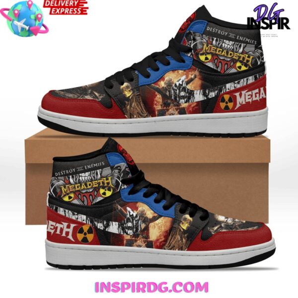 Tubopro Megadeth AJ1 High Sneakers Shoes For Men And Women - Image 2