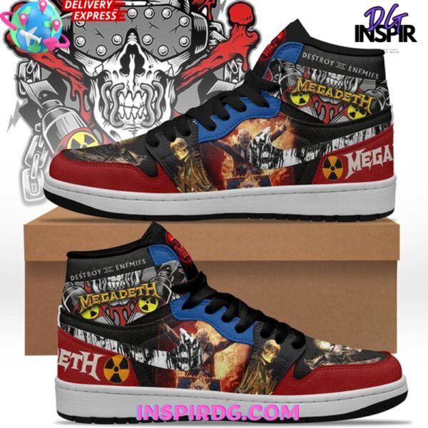 Tubopro Megadeth AJ1 High Sneakers Shoes For Men And Women