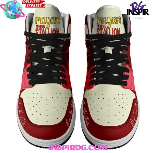 Tubopro Megan Thee Stallion AJ1 High Sneakers Shoes For Men And Women - Image 3