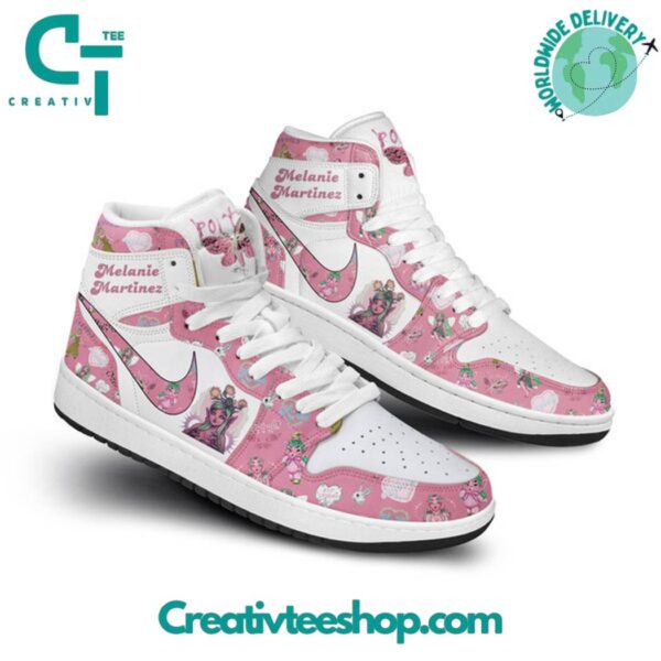 Tubopro Melanie Martinez Pink AJ1 High Sneakers Shoes For Men And Women - Image 2
