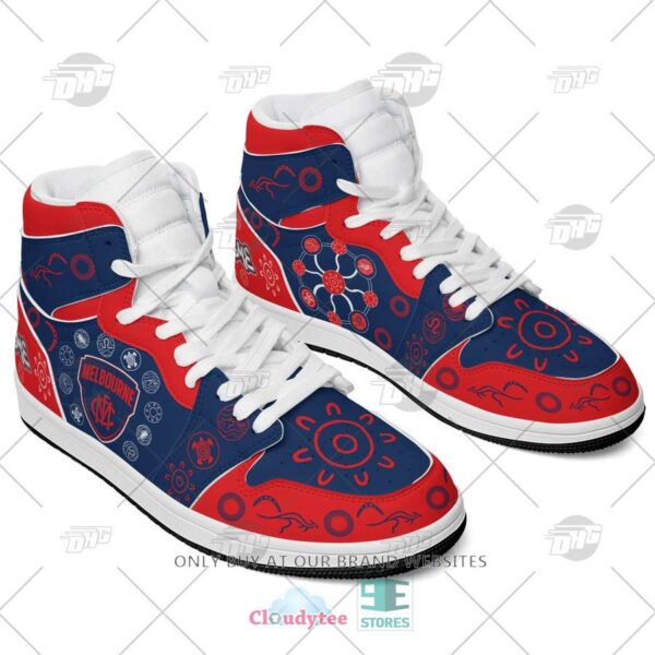 Tubopro Melbourne Demons AFL AJ1 High Sneakers Shoes For Men And Women - Image 3