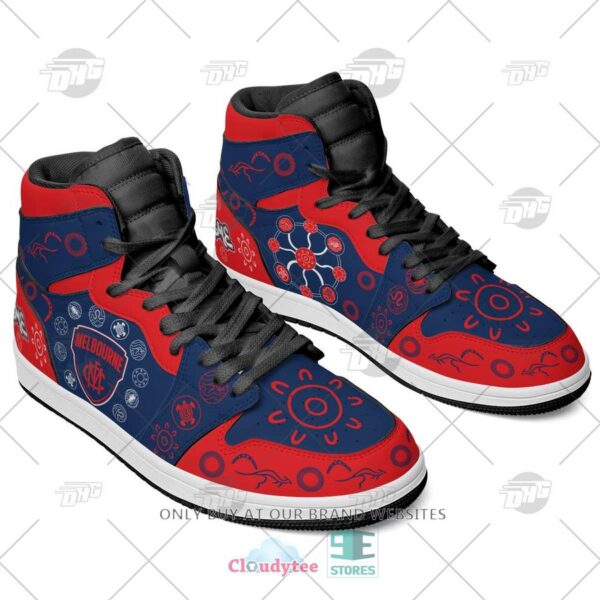 Tubopro Melbourne Demons AFL AJ1 High Sneakers Shoes For Men And Women