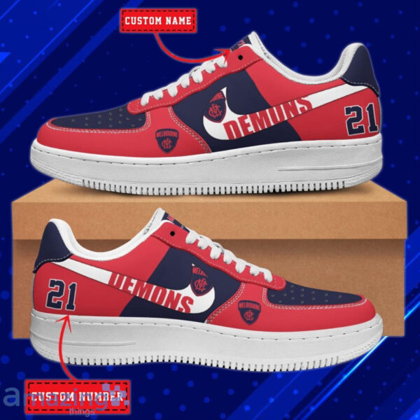 Tubopro Melbourne Demons Air Low-Top Sneakers Shoes For Men And Women - Image 3