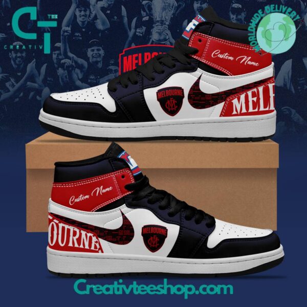 Tubopro Melbourne Demons AJ1 High Sneakers Shoes For Men And Women