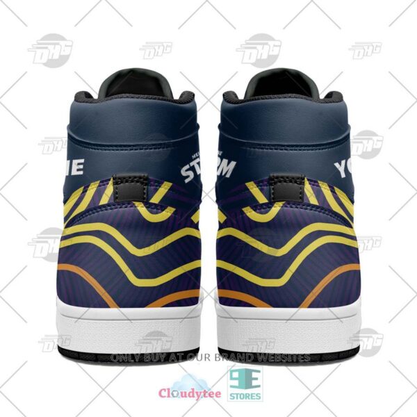 Tubopro Melbourne Storm NRL AJ1 High Sneakers Shoes For Men And Women - Image 3