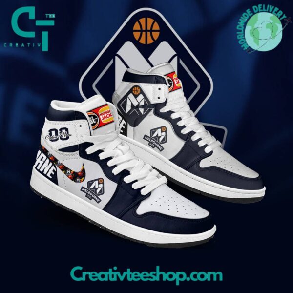 Tubopro Melbourne United AJ1 High Sneakers Shoes For Men And Women - Image 2