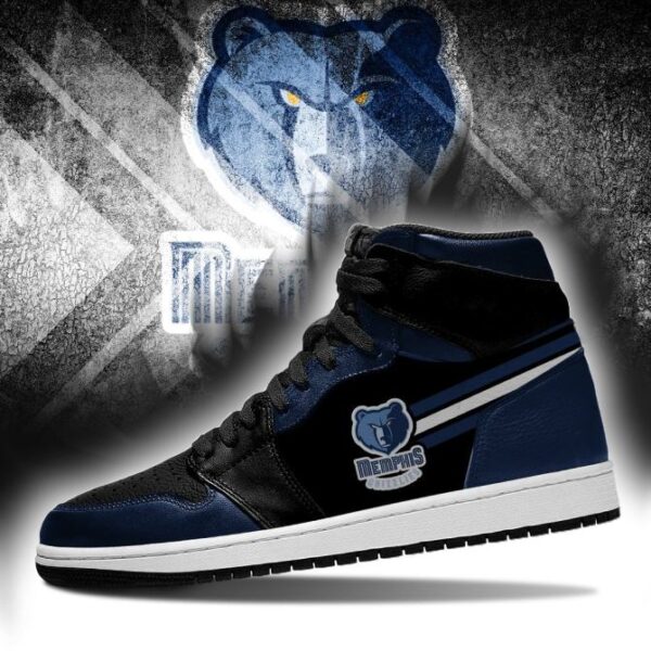 Tubopro Memphis Grizzlies NBA AJ1 High Sneakers Shoes For Men And Women - Image 3