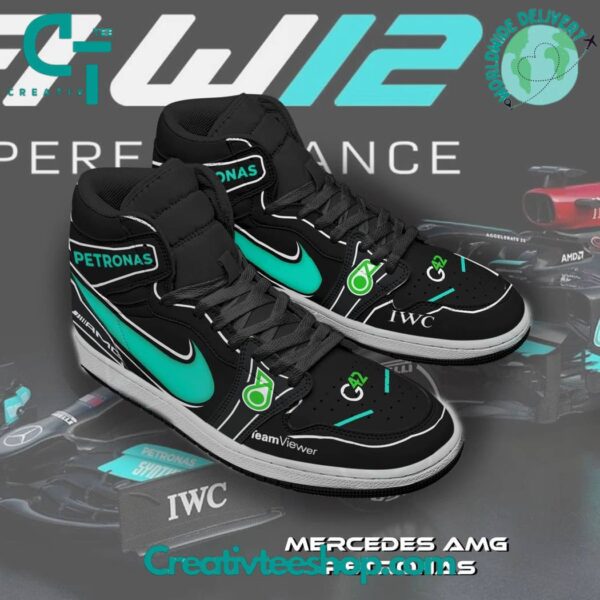 Tubopro Mercedes AJ1 High Sneakers Shoes For Men And Women - Image 3