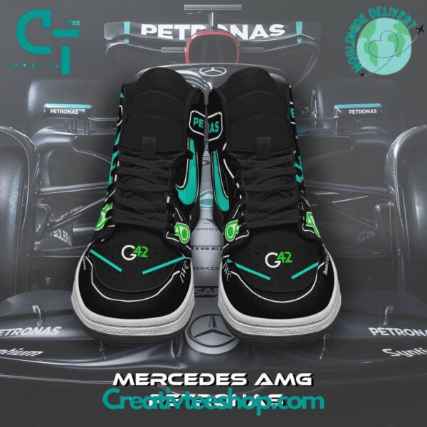 Tubopro Mercedes AJ1 High Sneakers Shoes For Men And Women - Image 2