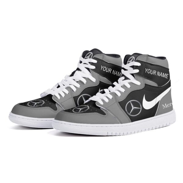 Tubopro Mercedes Benz AJ1 High Sneakers Shoes For Men And Women