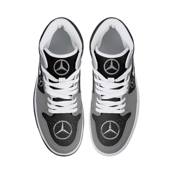 Tubopro Mercedes Benz AJ1 High Sneakers Shoes For Men And Women - Image 3