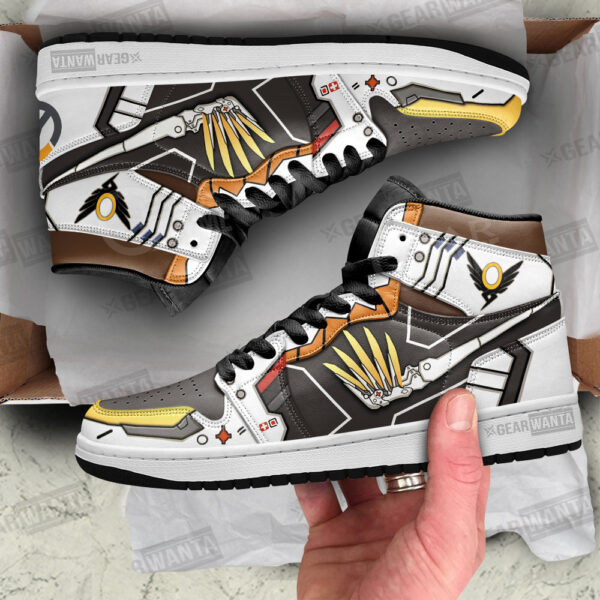 Tubopro Mercy Overwatch AJ1 High Sneakers Shoes For Men And Women - Image 2